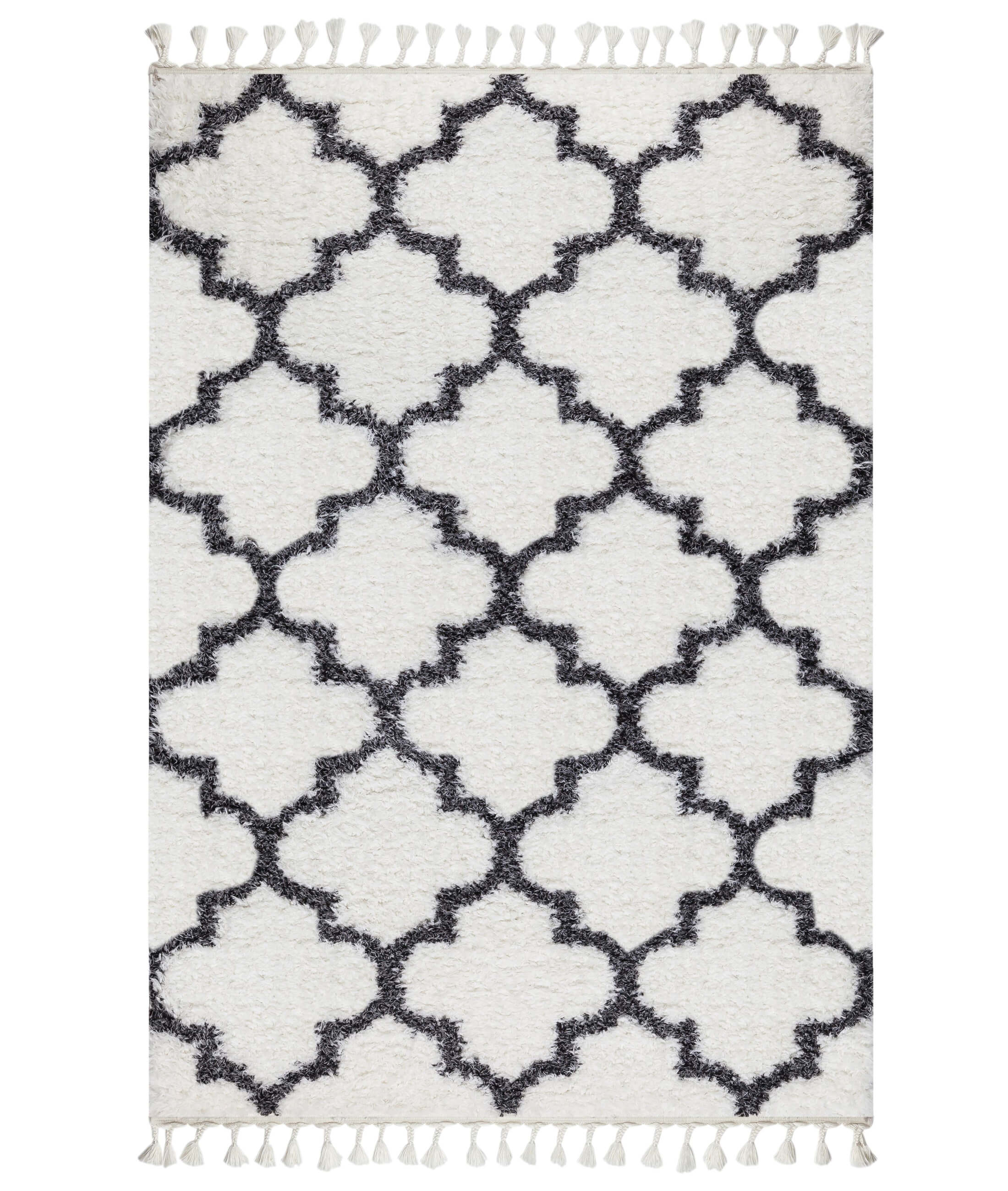 Marakesh White Anthracite Carpet 1573C